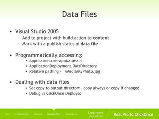Real World Click Once | PPT