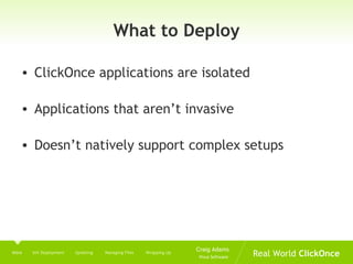 Real World Click Once | PPT