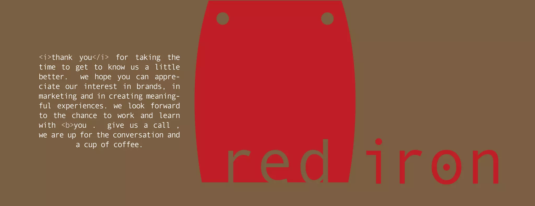 Red Iron Capabilities