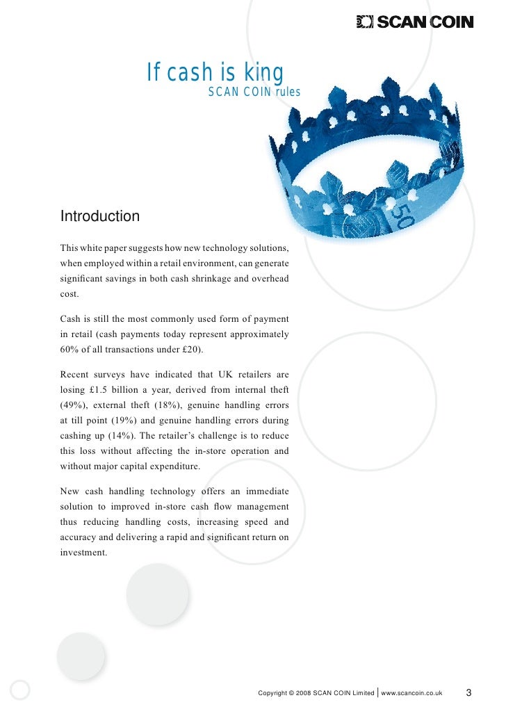 Reducing Cost And Risk In Cash Handling