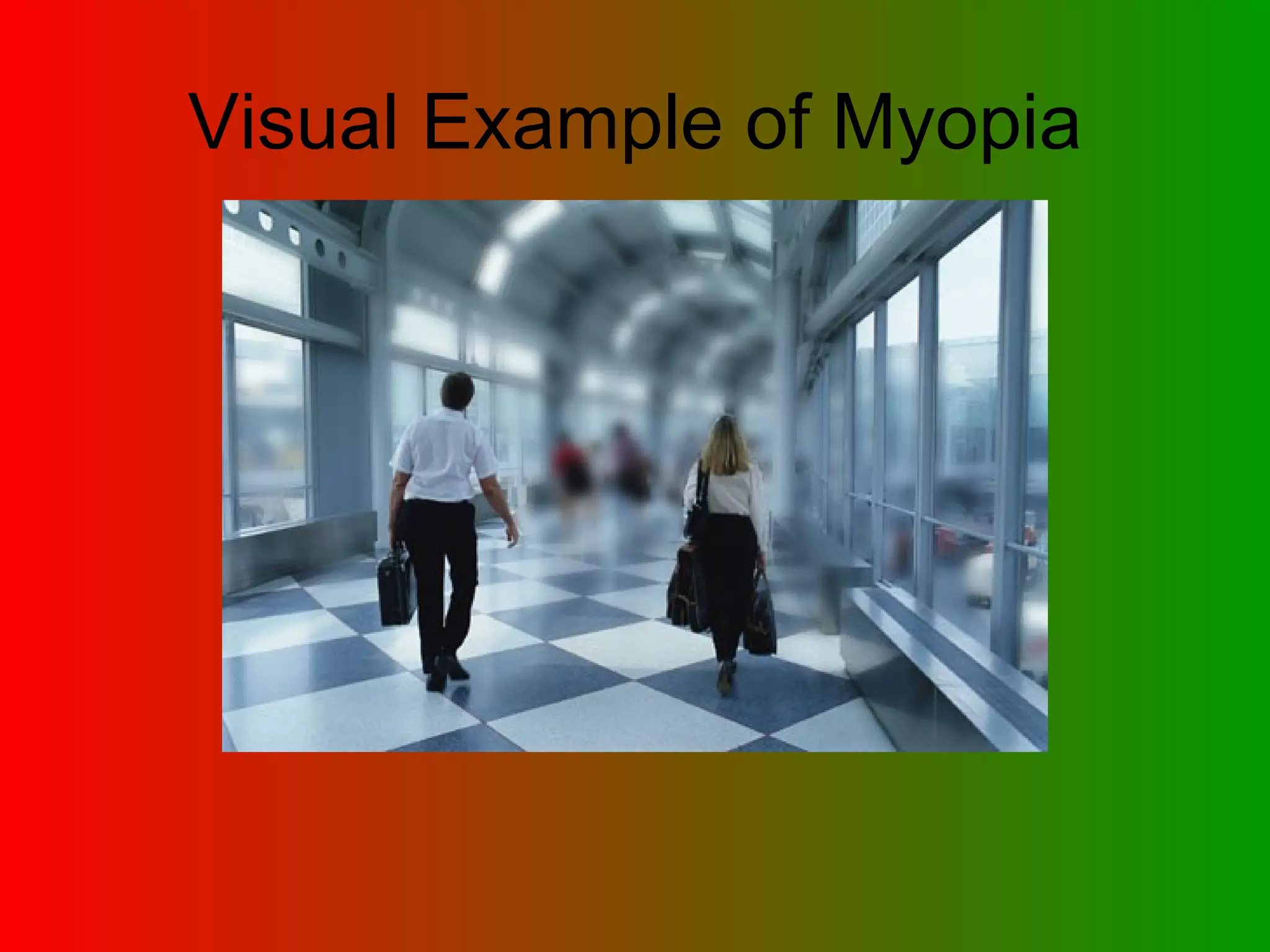 Visual Example of Myopia 