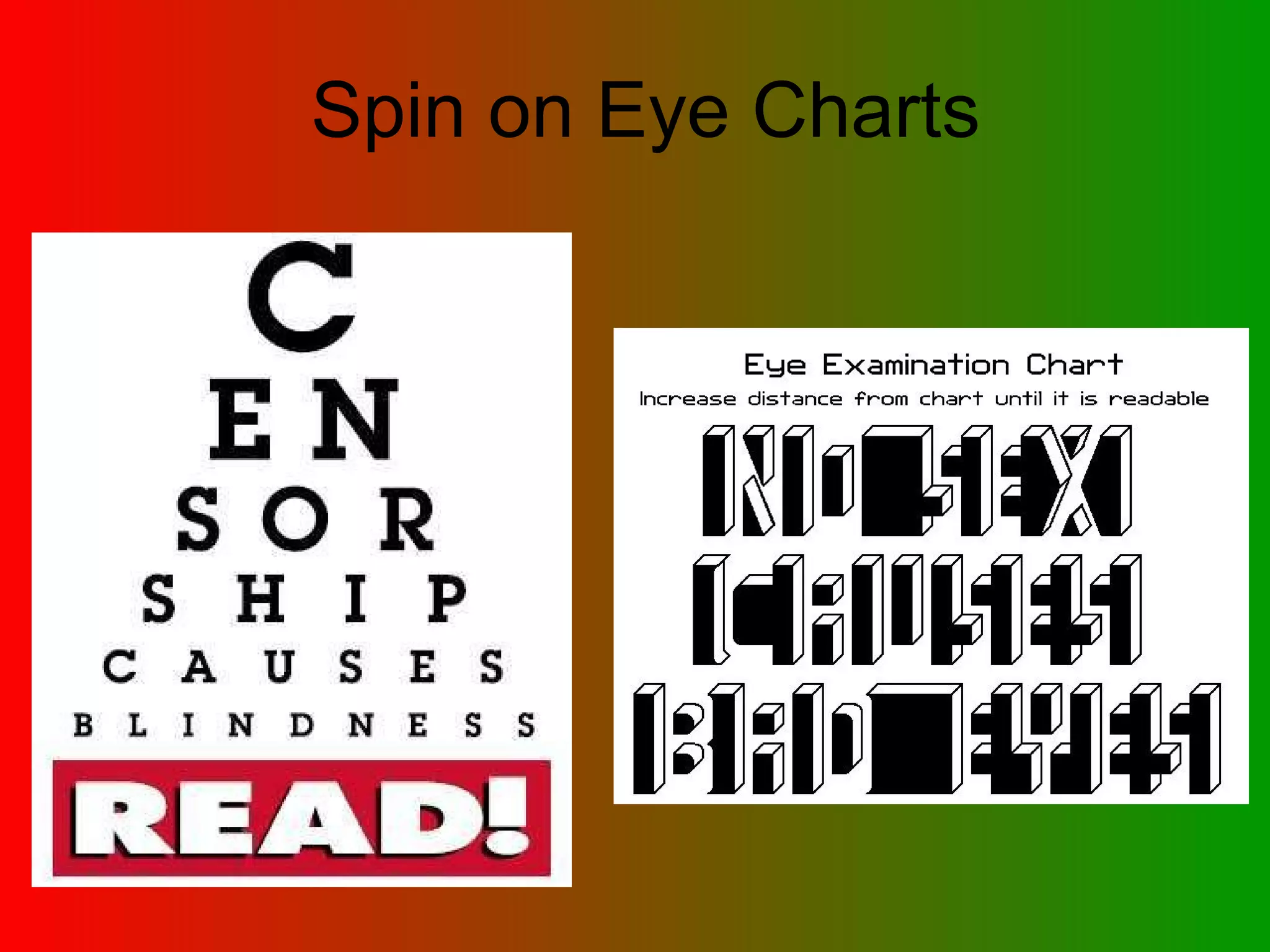 Spin on Eye Charts 