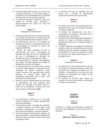 Regulamento Interno 2008-2009