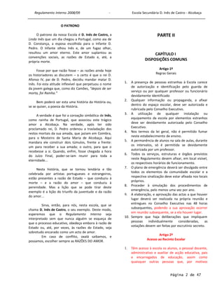 Regulamento Interno 2008-2009