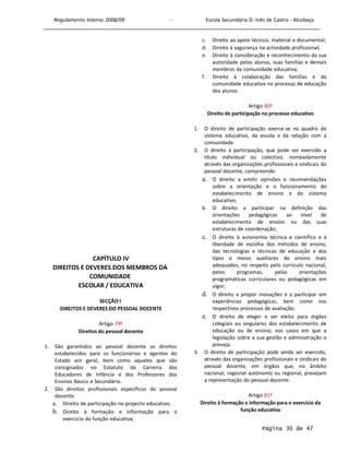 Regulamento Interno 2008-2009