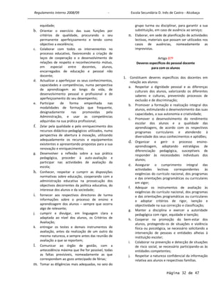 Regulamento Interno 2008-2009