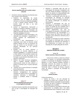 Regulamento Interno 2008-2009