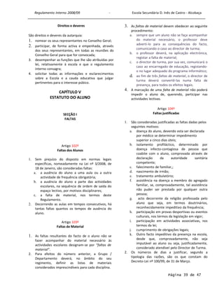 Regulamento Interno 2008-2009