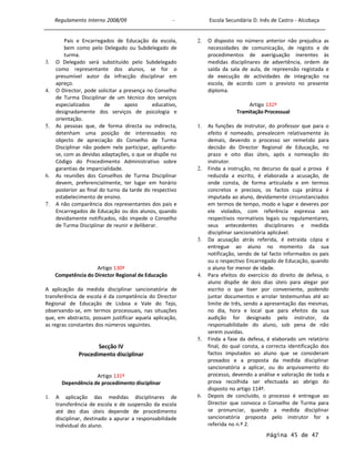 Regulamento Interno 2008-2009