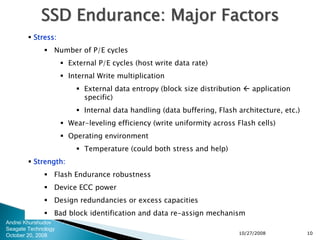 Reliability Of Solid State Drives 2008
