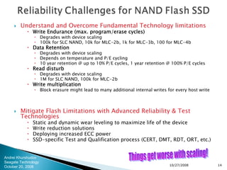 Reliability Of Solid State Drives 2008