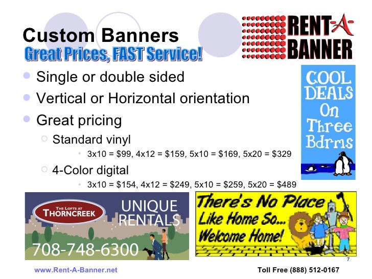 Rent A Banner Banners!