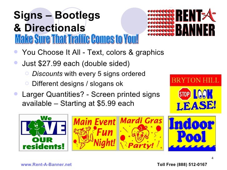 Rent A Banner Signs!