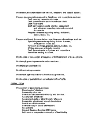 Responsibilities Of The Professional Paralegal