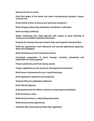 Responsibilities Of The Professional Paralegal