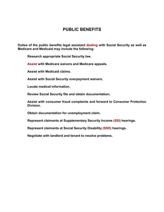 Responsibilities Of The Professional Paralegal