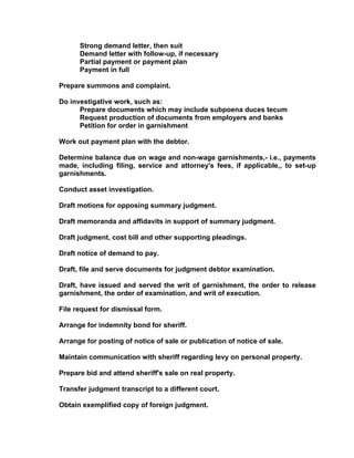 Responsibilities Of The Professional Paralegal