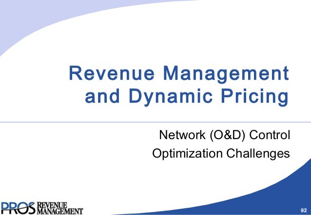 revenue management and pricing essay The airline industry has long been recognized as the leader in dynamic pricing atpco is leading the discussion on what dynamic pricing means and working with carriers to define future. revenue management and pricing essay The airline industry has long been recognized as the leader in dynamic pricing atpco is leading the discussion on what dynamic pricing means and working with carriers to define future.