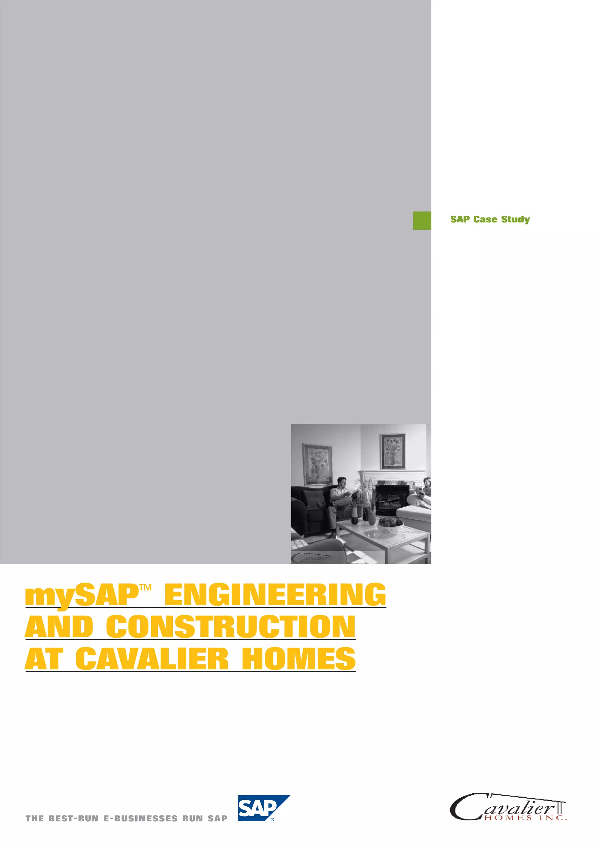 SAP Cavalier Case Study 2002