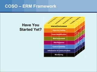 COSO – ERM Framework Have You Started Yet? 