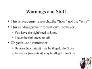 CSI - Poor Mans Guide To Espionage Gear