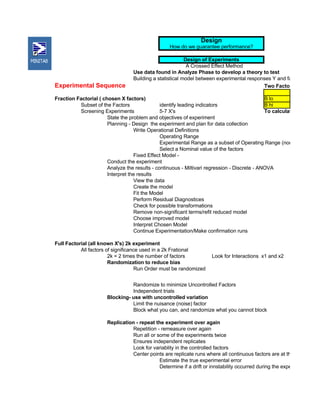 Six Sigma Tools Template