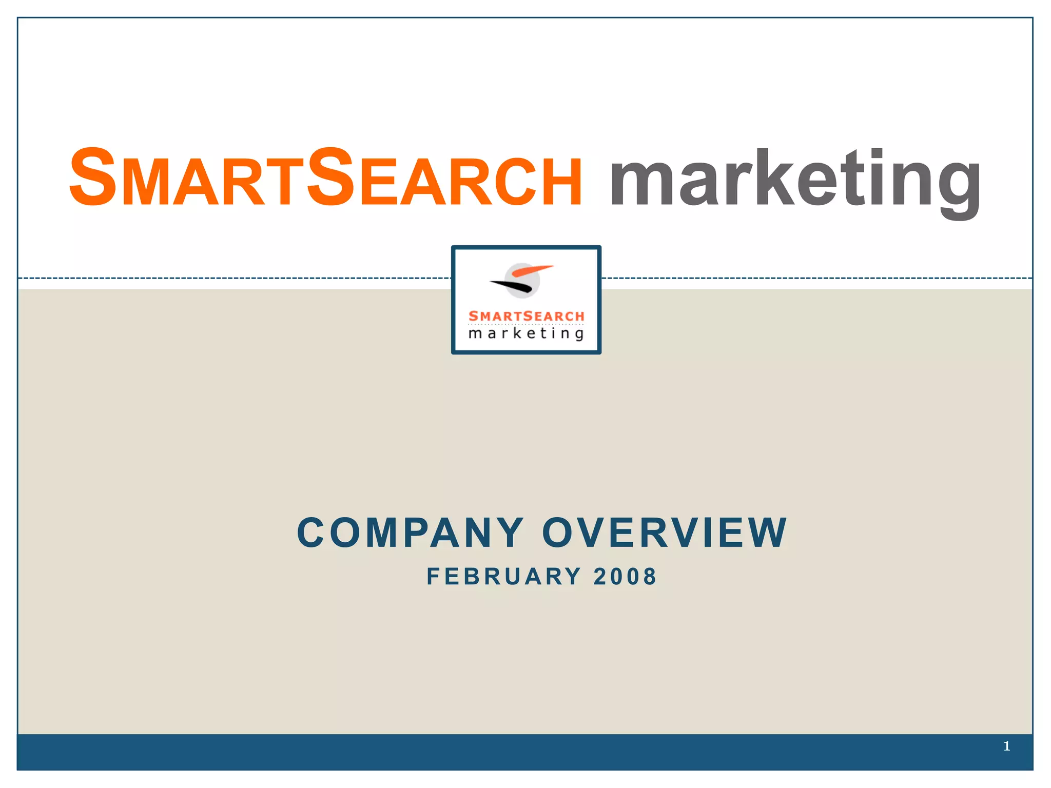 Smartsearch Marketing Overview