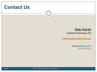 Smartsearch Marketing Overview