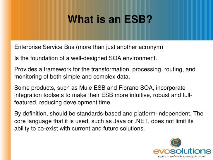 soa vs esb