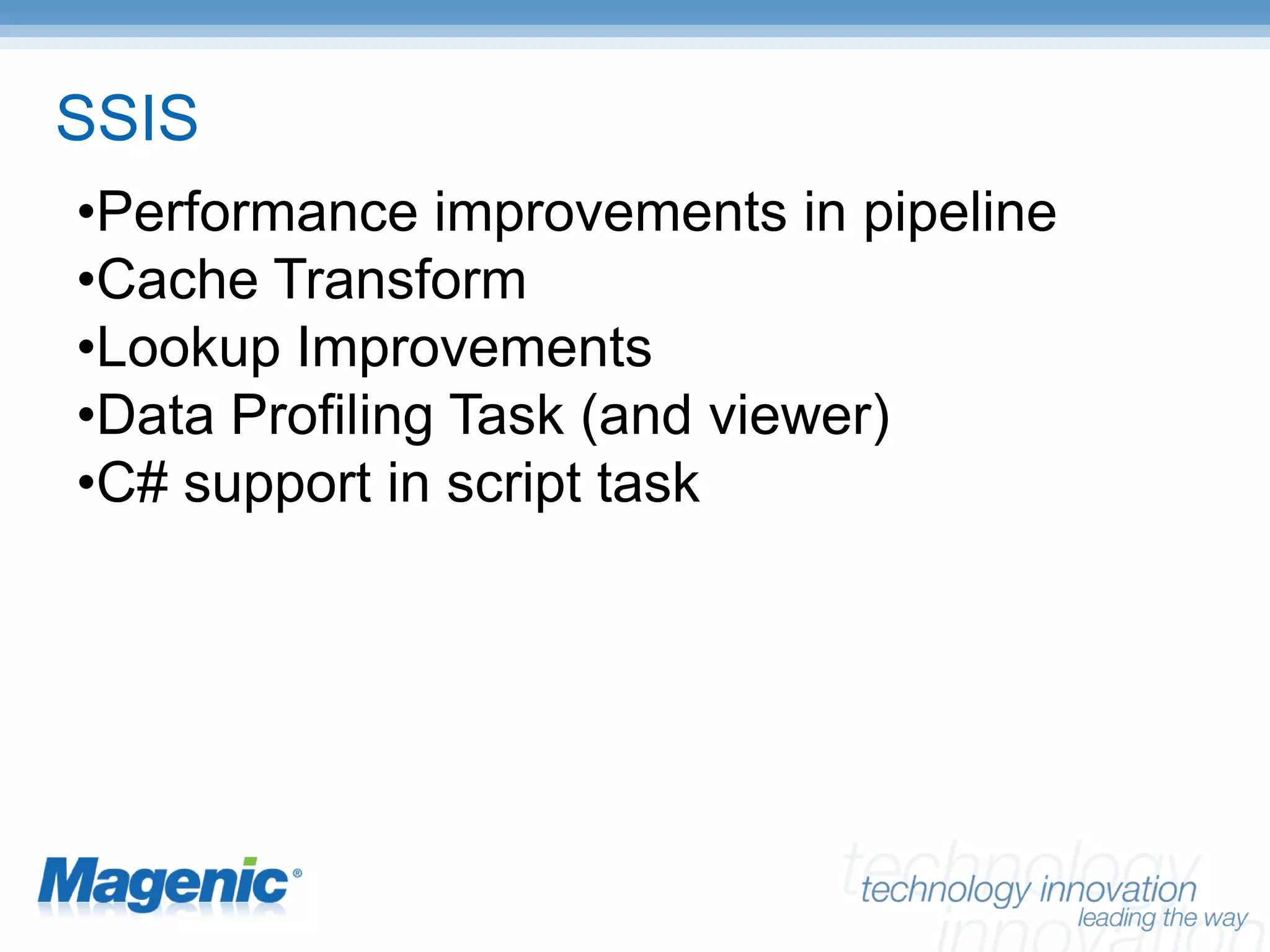SQL Server 2008 New Features
