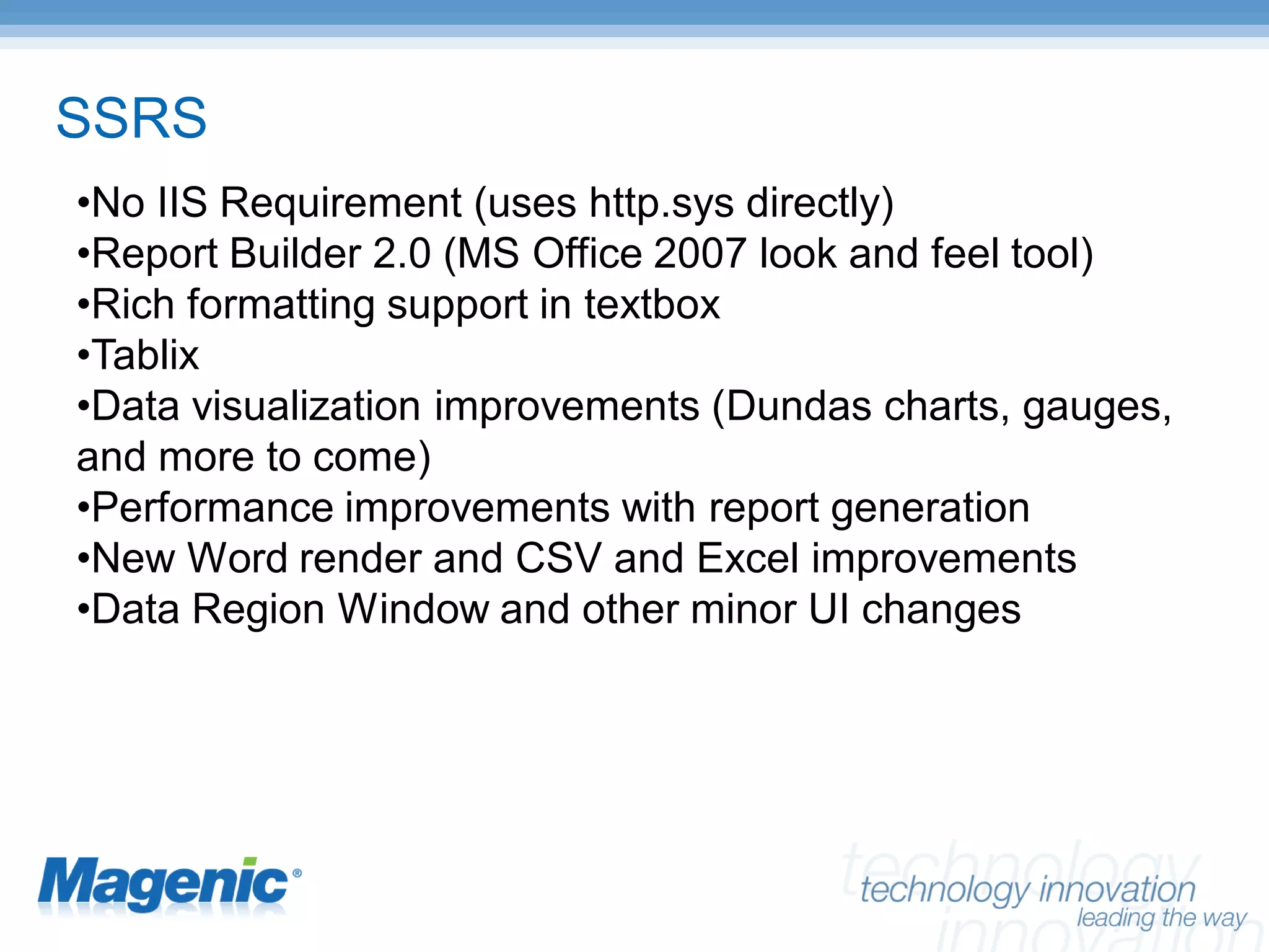 SQL Server 2008 New Features