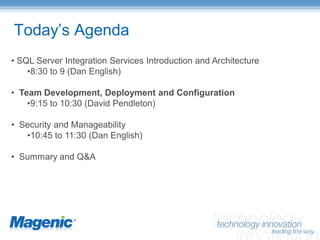 SQL Server Integration Services – Enterprise Manageability