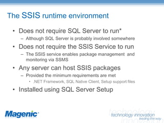 SQL Server Integration Services – Enterprise Manageability