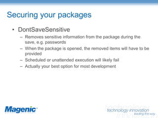 SQL Server Integration Services – Enterprise Manageability
