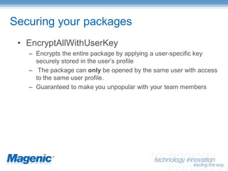 SQL Server Integration Services – Enterprise Manageability