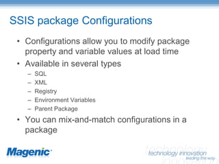 SQL Server Integration Services – Enterprise Manageability