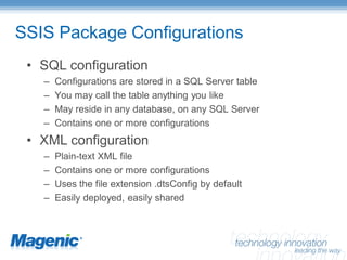 SQL Server Integration Services – Enterprise Manageability