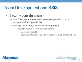 SQL Server Integration Services – Enterprise Manageability