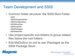 SQL Server Integration Services – Enterprise Manageability