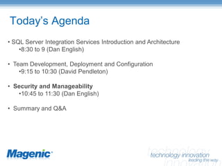 SQL Server Integration Services – Enterprise Manageability