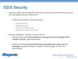 SQL Server Integration Services – Enterprise Manageability