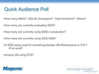 SQL Server Integration Services – Enterprise Manageability