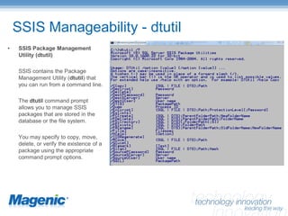 SQL Server Integration Services – Enterprise Manageability
