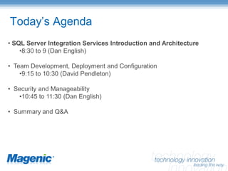 SQL Server Integration Services – Enterprise Manageability