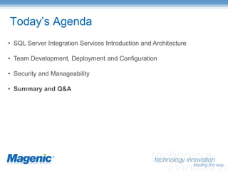 SQL Server Integration Services – Enterprise Manageability