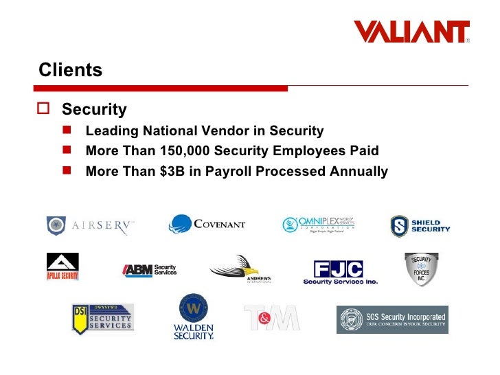 Valiant Products and Services