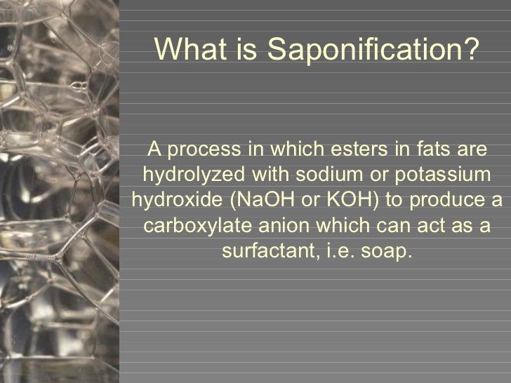 Saponification Presentation