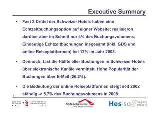 Schegg & Allemann 2009 Schweizer Hotellerie und Internet 2008