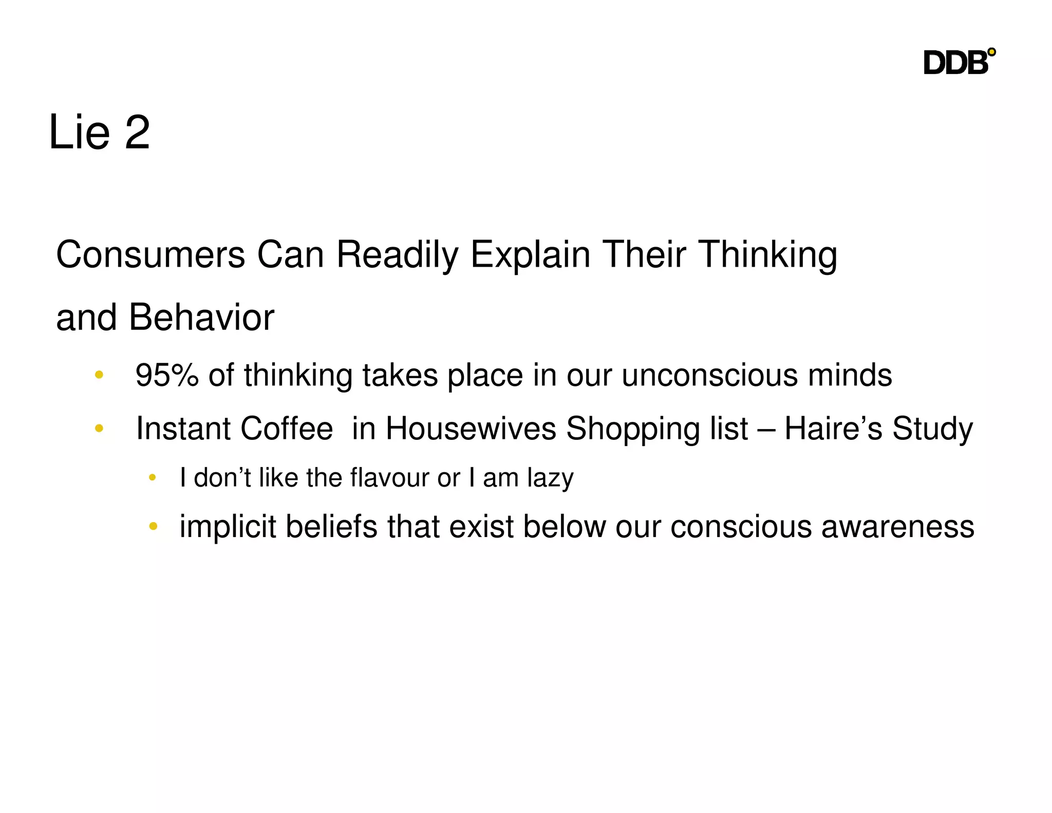 Seeing Things The Consumers Way