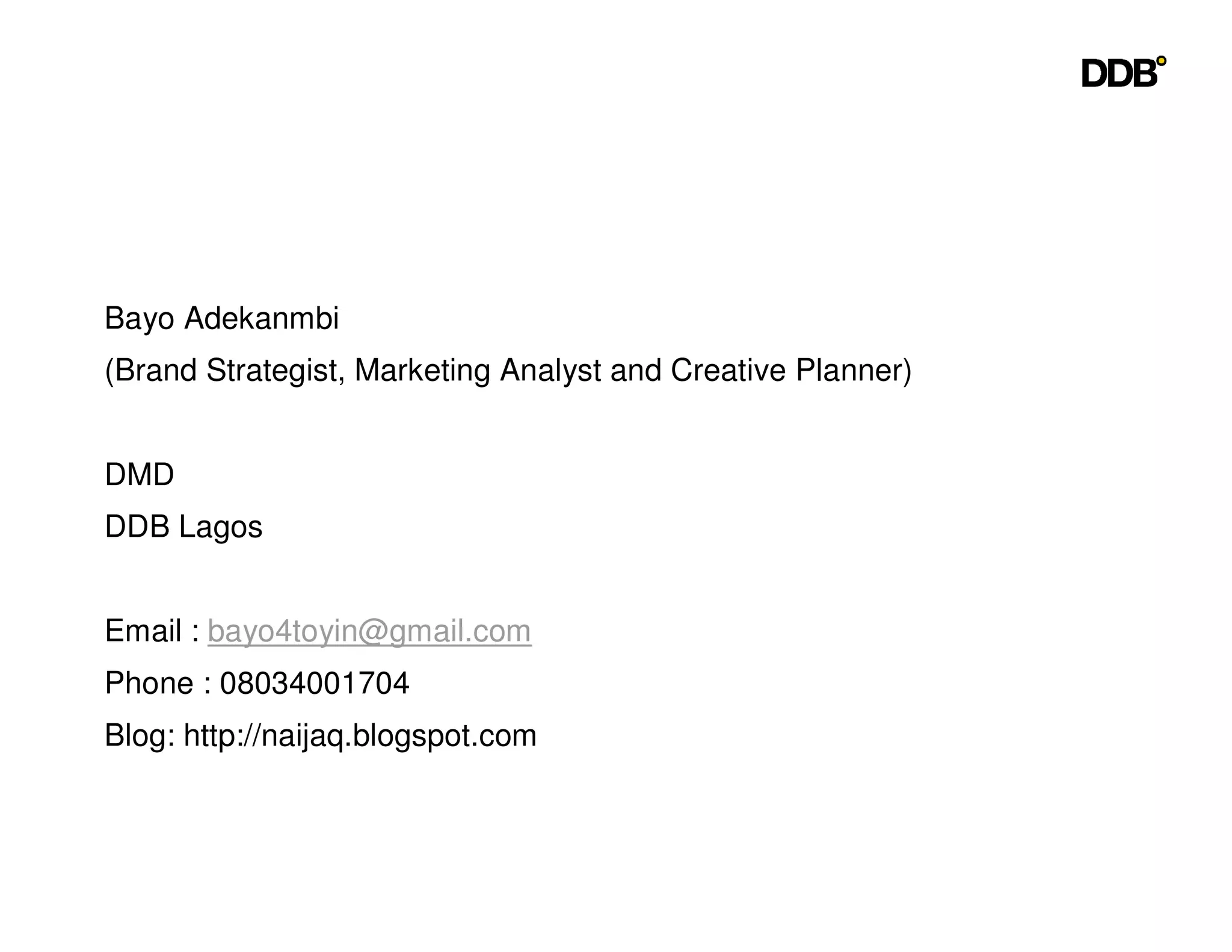 Seeing Things The Consumers Way